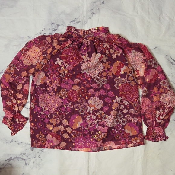 Fate Women's Pink Floral Chiffon Blouse - Picture 7 of 7